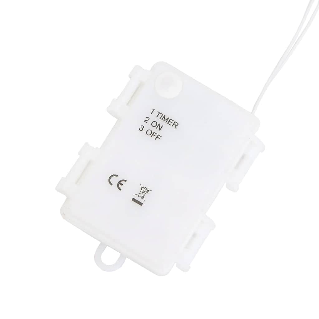 Kerstverlichting silhouet van de kerstman2 st 35 LEDs warm wit