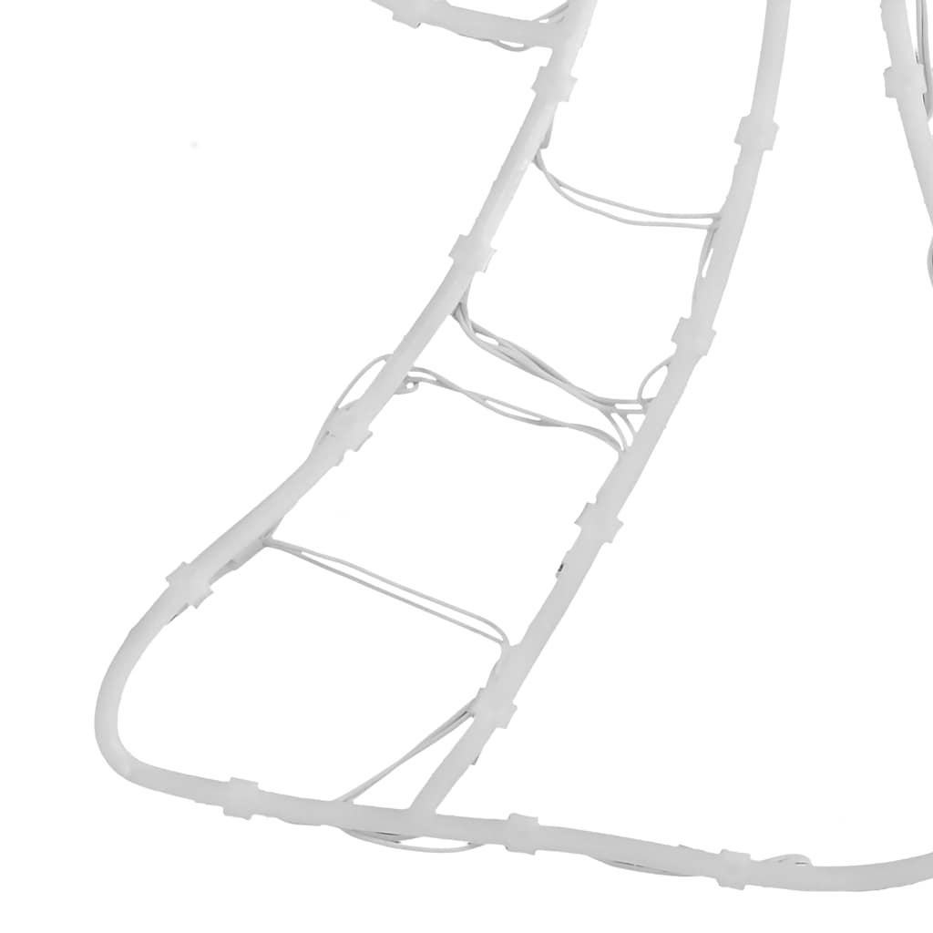 Kerstverlichting engel silhouet 2 st 50 LEDs warm wit