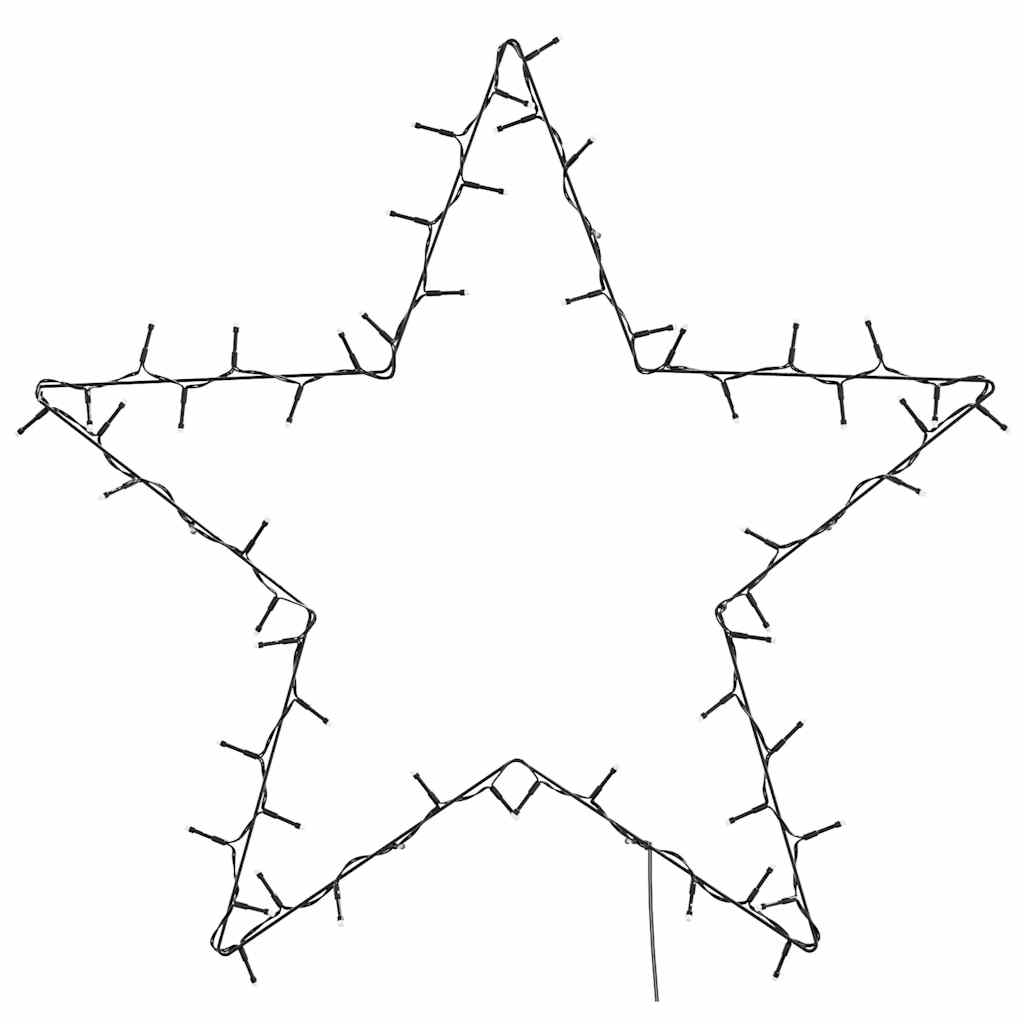 Kerstverlichting ster silhouet 80 LEDs warm wit