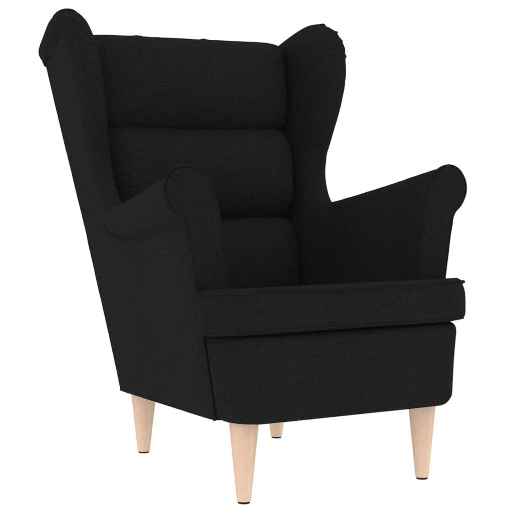 Fauteuil 74x84x100 cm stof zwart