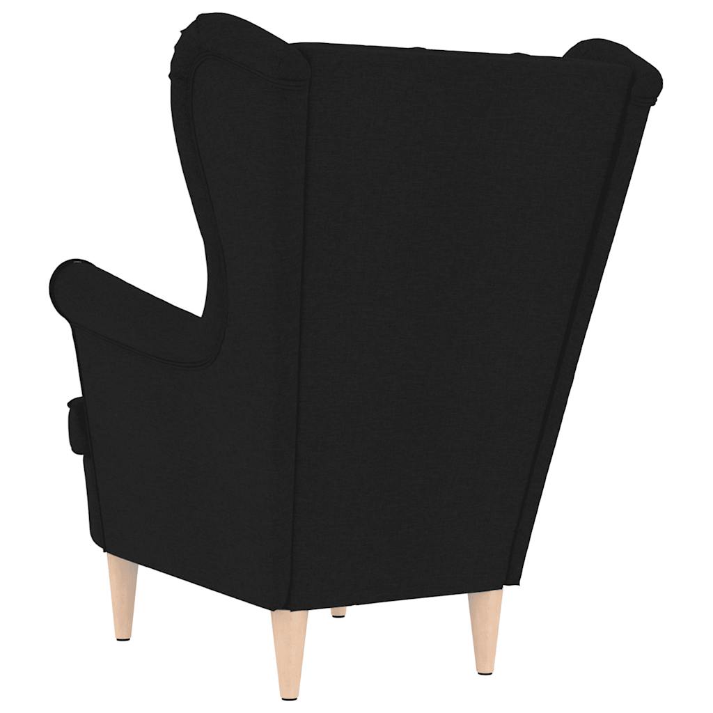 Fauteuil 74x84x100 cm stof zwart