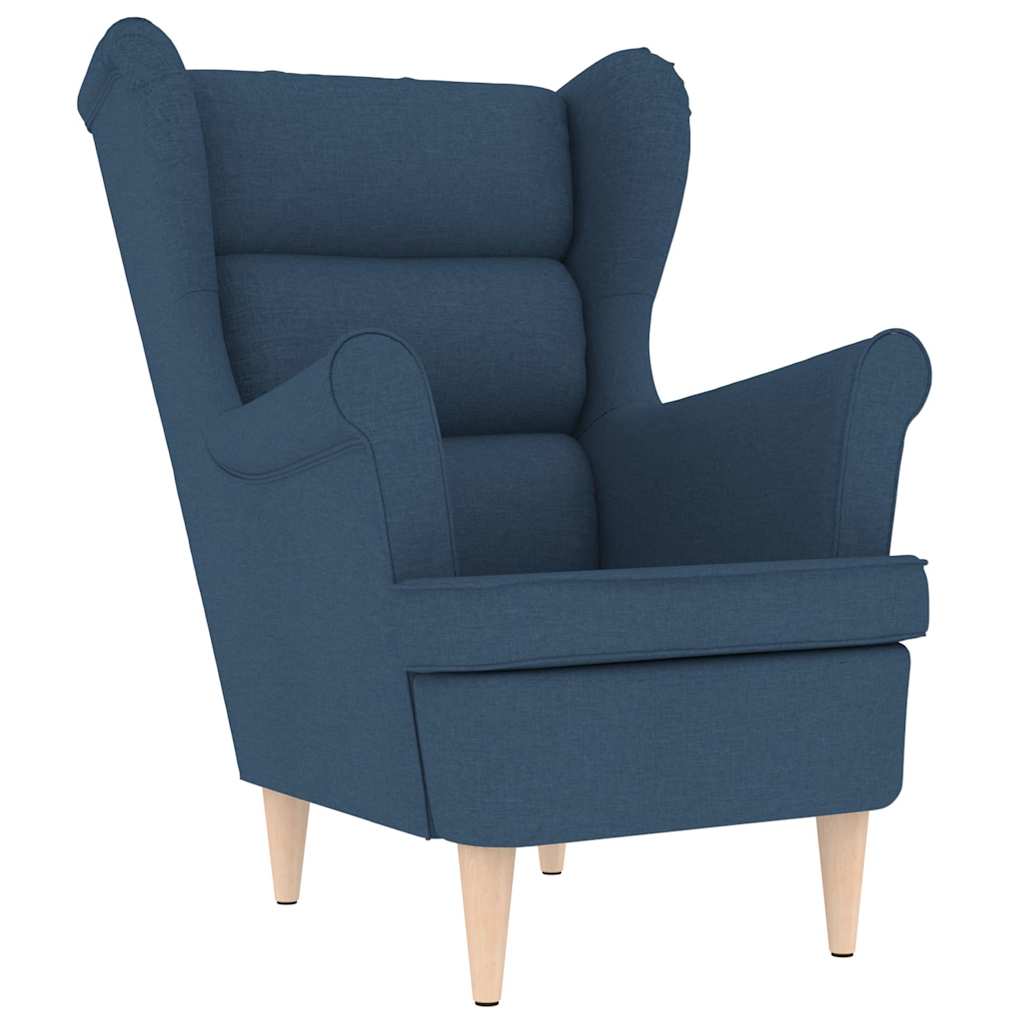 Fauteuil 74x84x100 cm stof blauw