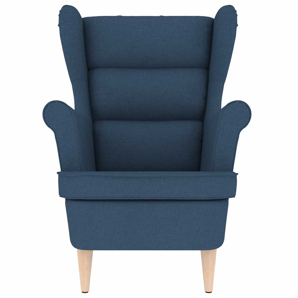 Fauteuil 74x84x100 cm stof blauw