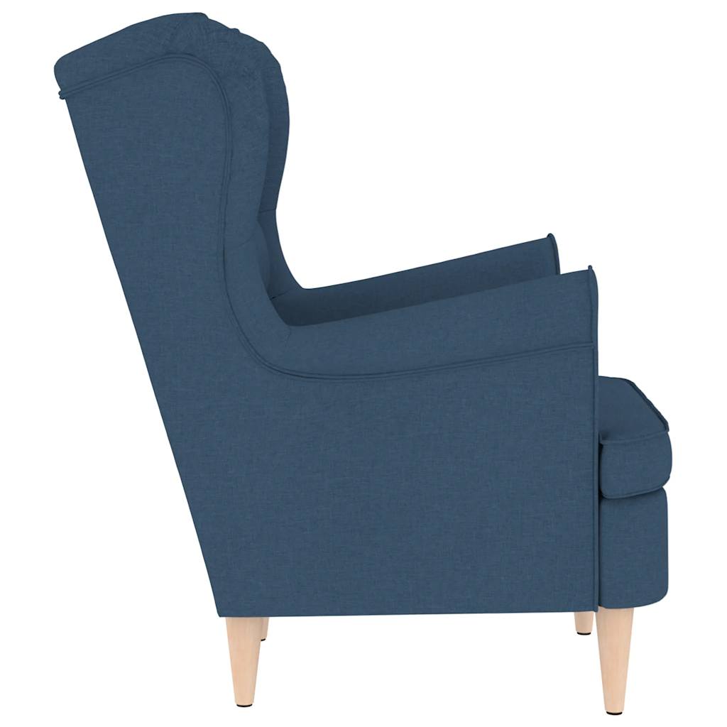 Fauteuil 74x84x100 cm stof blauw