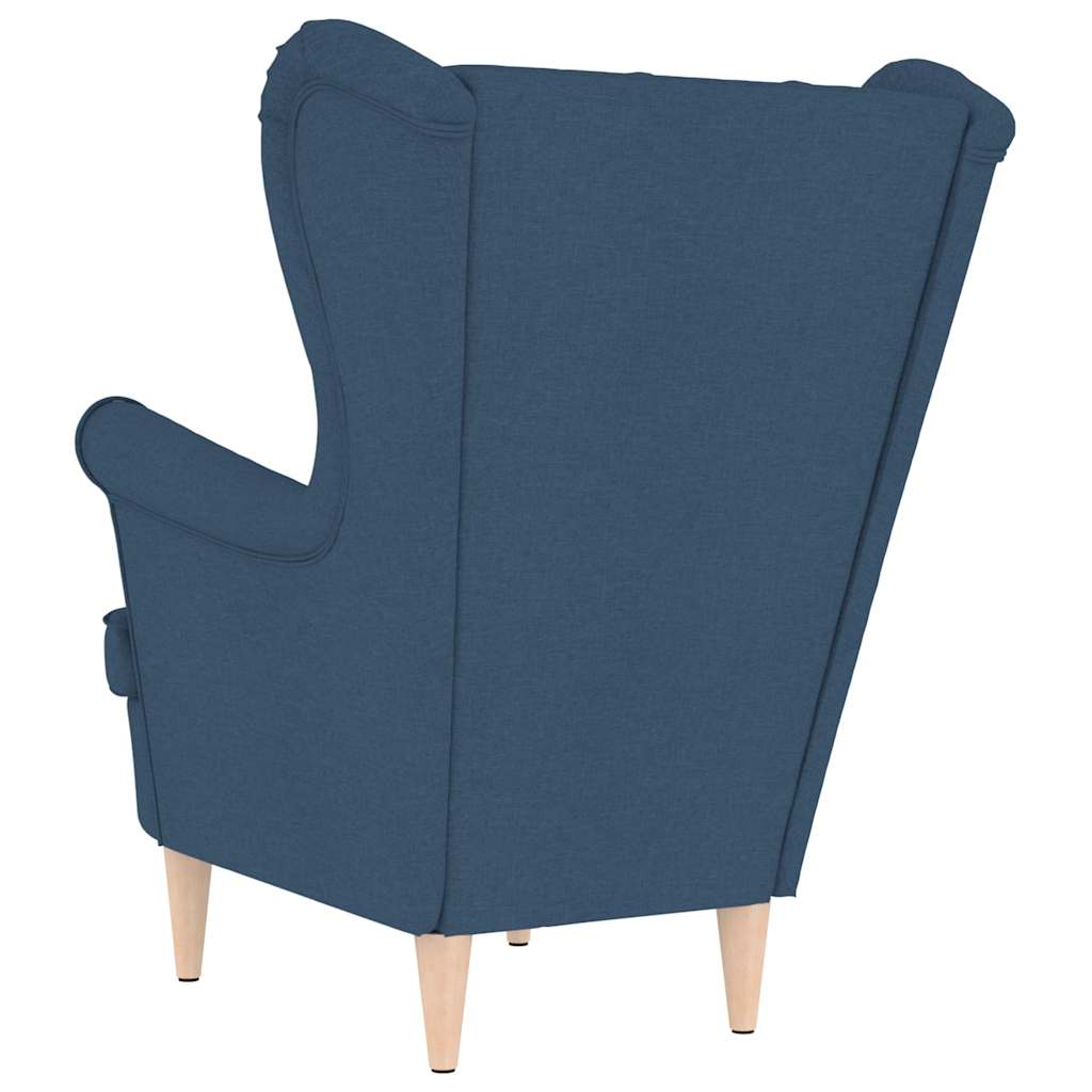 Fauteuil 74x84x100 cm stof blauw