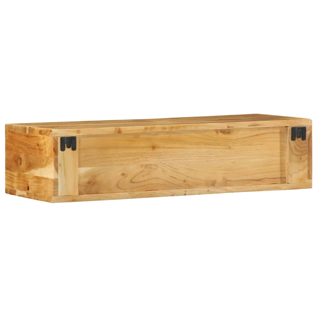 Tv-meubel wandmontage 80x30x19 cm massief acaciahout