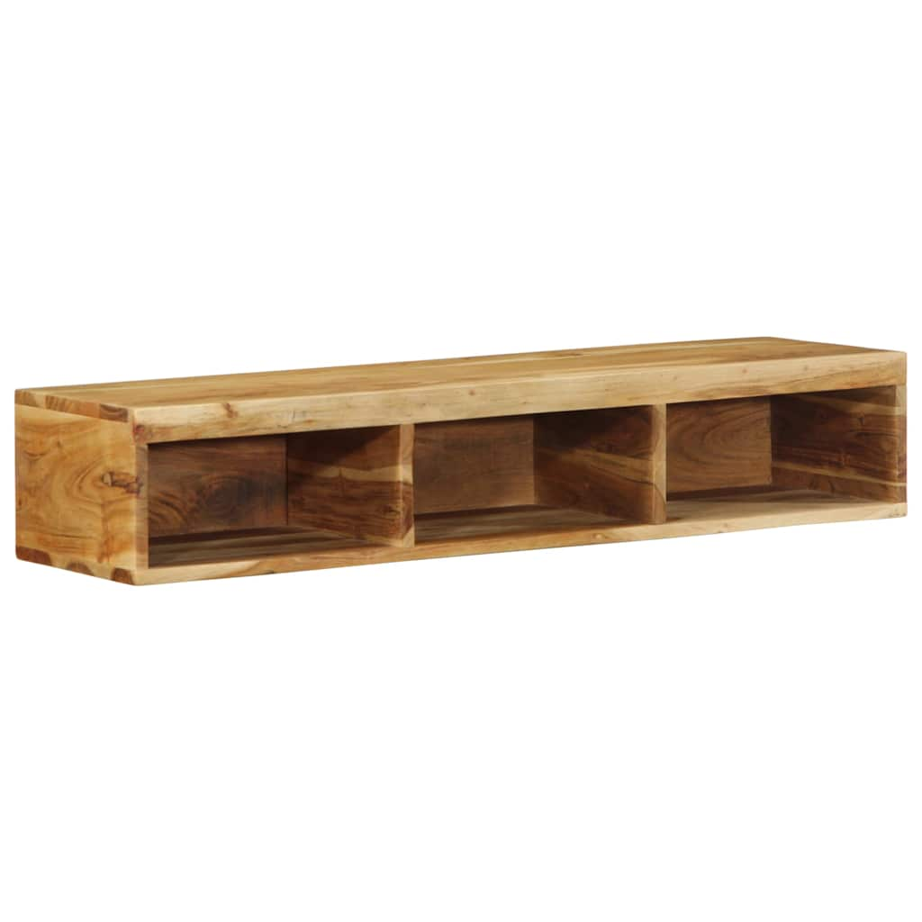 Tv-meubel wandmontage 100x30x19 cm massief acaciahout