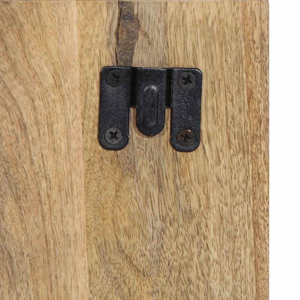 Nachtkastje 50x27x50 cm massief ruw mangohout