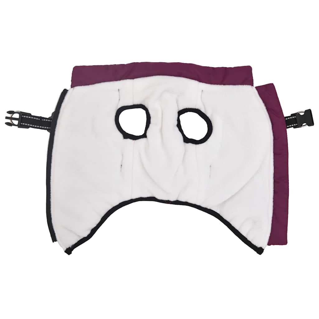 Hondenjas met harnas waterdicht reflecterend paars L40