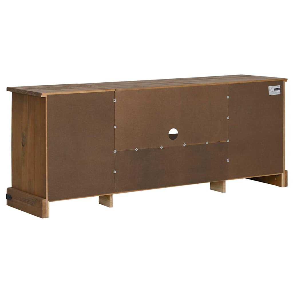 Tv-meubel HALDEN 2 schuifdeuren 150x40x60 cm massief hout