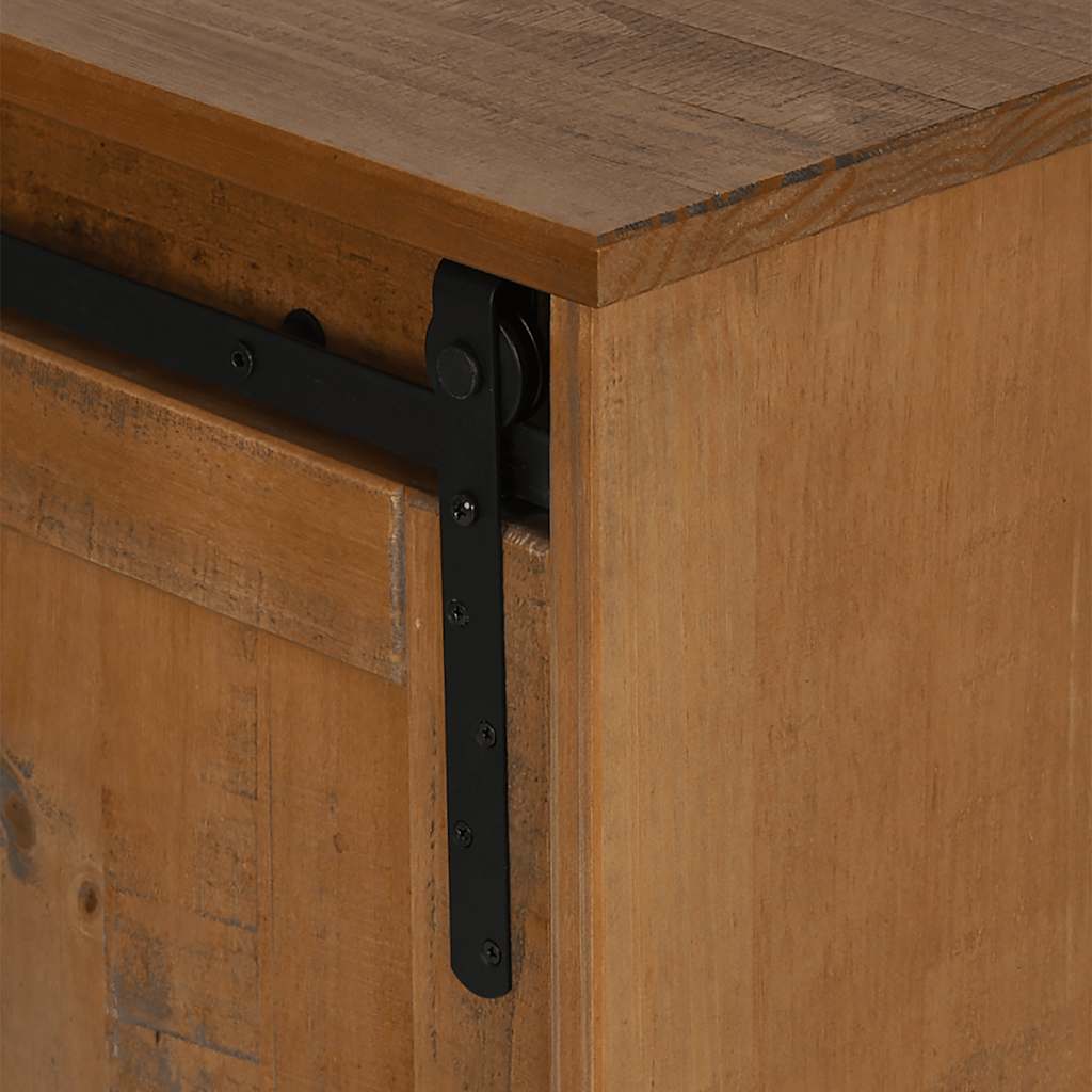 Tv-meubel HALDEN 2 schuifdeuren 150x40x60 cm massief hout