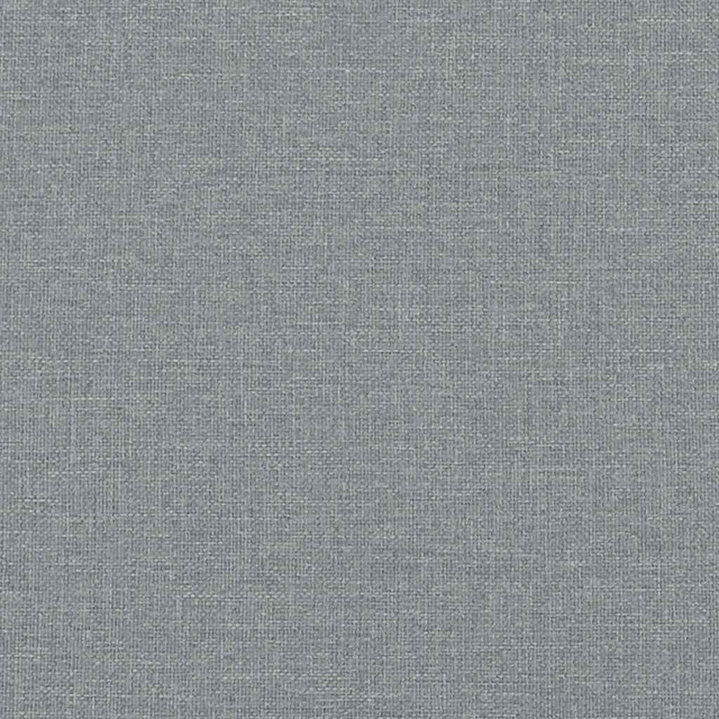 Bedframe zonder matras 100x200 cm stof lichtgrijs