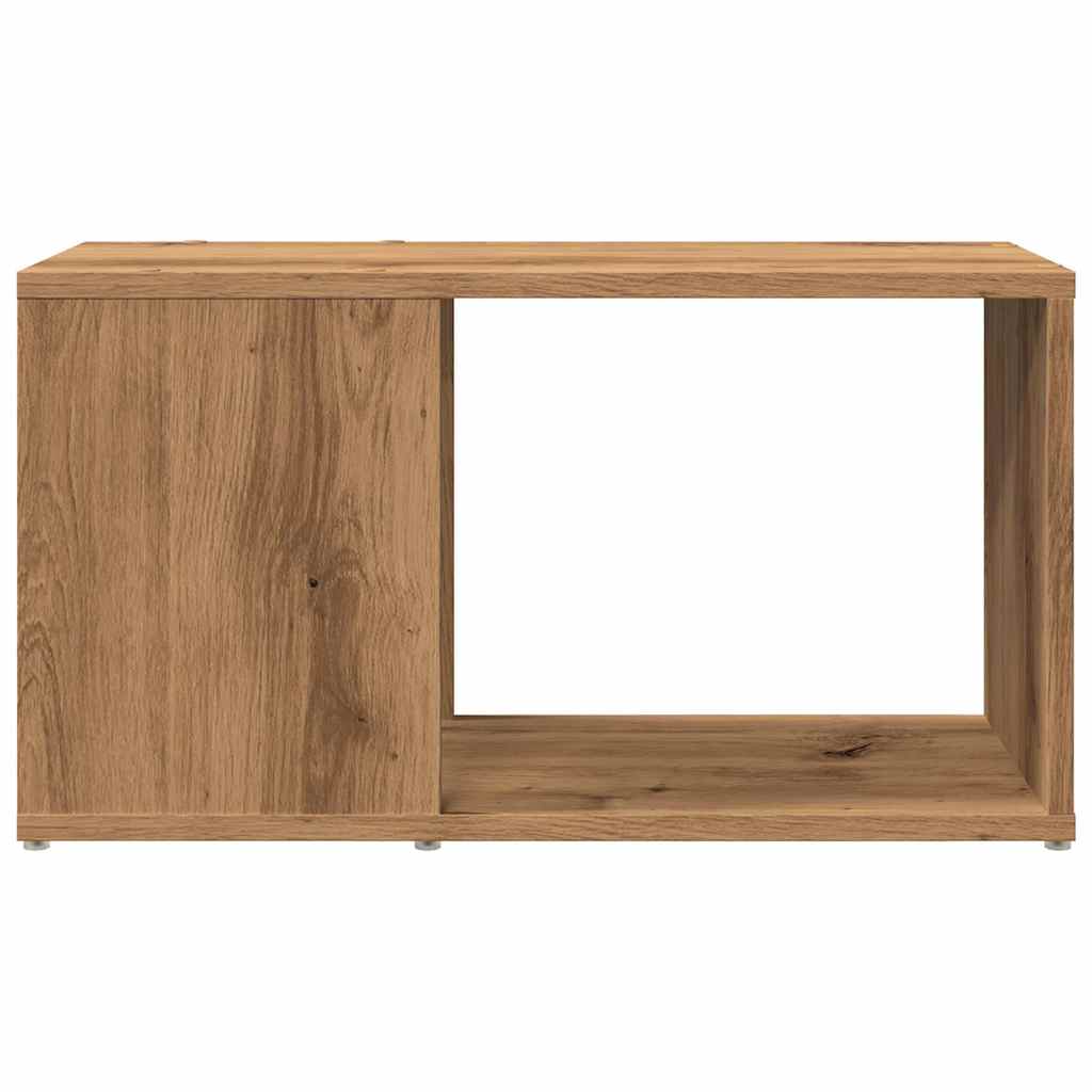 Tv-meubel 60x24x32 cm bewerkt hout artisanaal eikenkleur