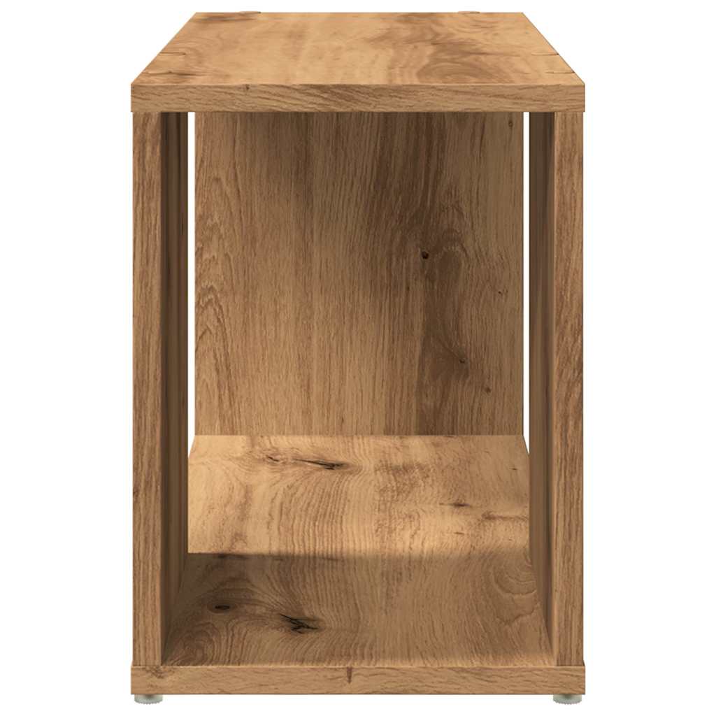 Tv-meubel 60x24x32 cm bewerkt hout artisanaal eikenkleur