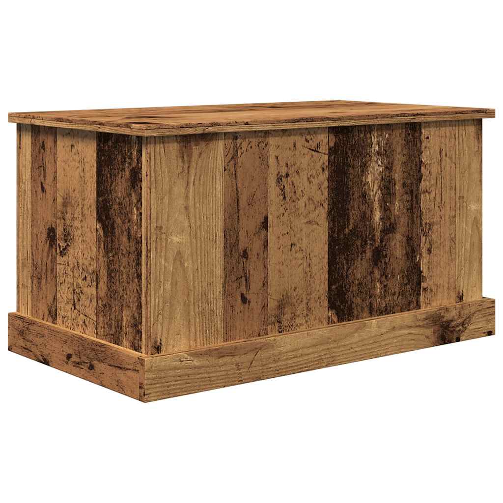 Opbergbox 70x40x38 cm bewerkt hout oud houtkleurig