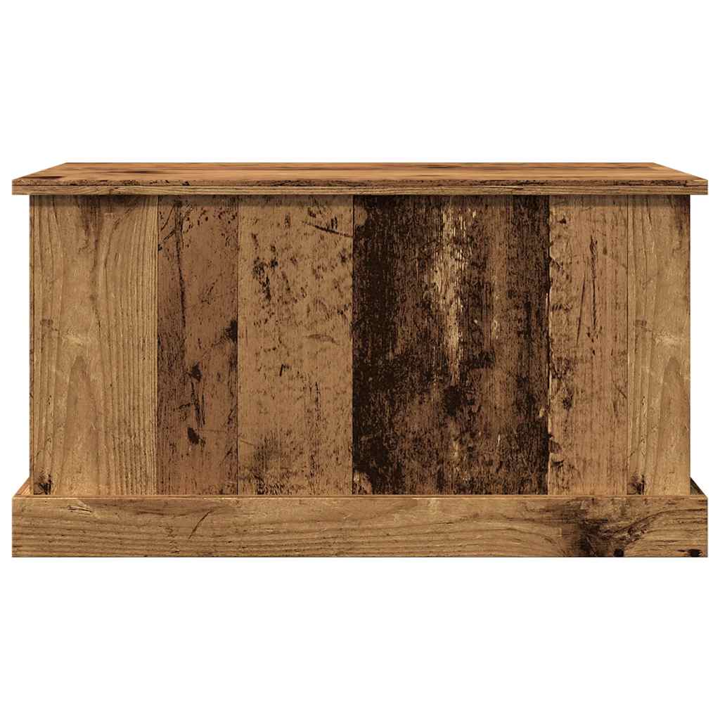 Opbergbox 70x40x38 cm bewerkt hout oud houtkleurig