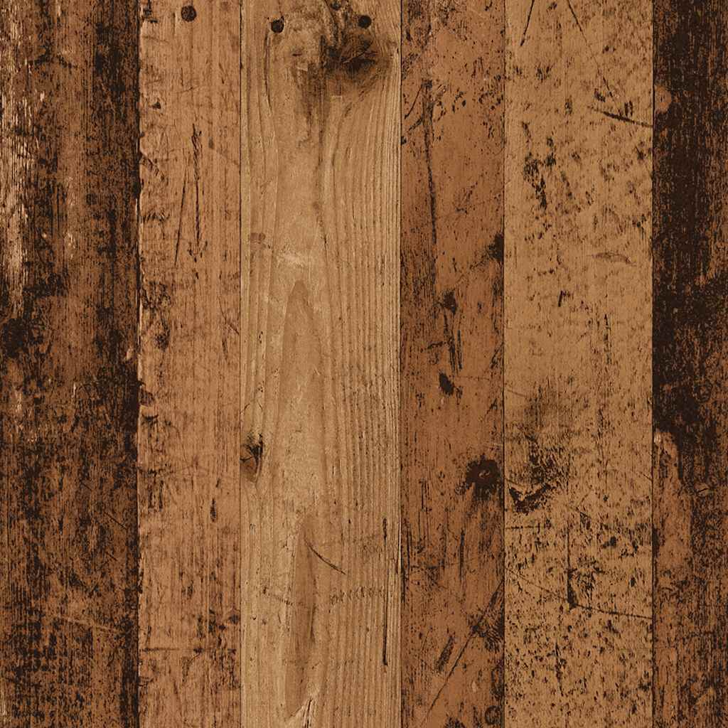 Platenkast 84,5x38x89 cm bewerkt hout oud houtkleurig