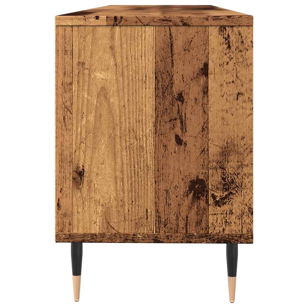 Tv-meubel 150x30x44,5 cm bewerkt hout oud houtkleurig