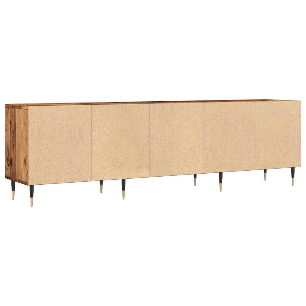 Tv-meubel 150x30x44,5 cm bewerkt hout oud houtkleurig