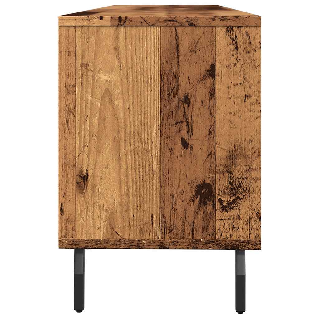 Tv-meubel 150x30x44,5 cm bewerkt hout oud houtkleurig