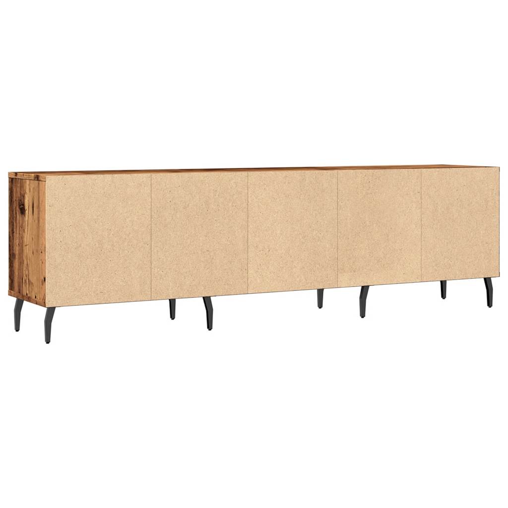 Tv-meubel 150x30x44,5 cm bewerkt hout oud houtkleurig