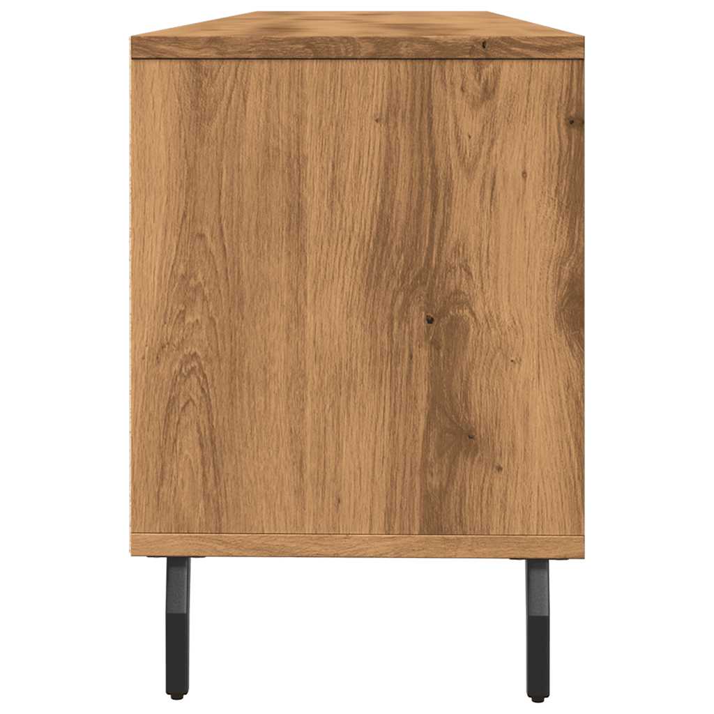 Tv-meubel 150x30x44,5 cm bewerkt hout artisanaal eikenkleur