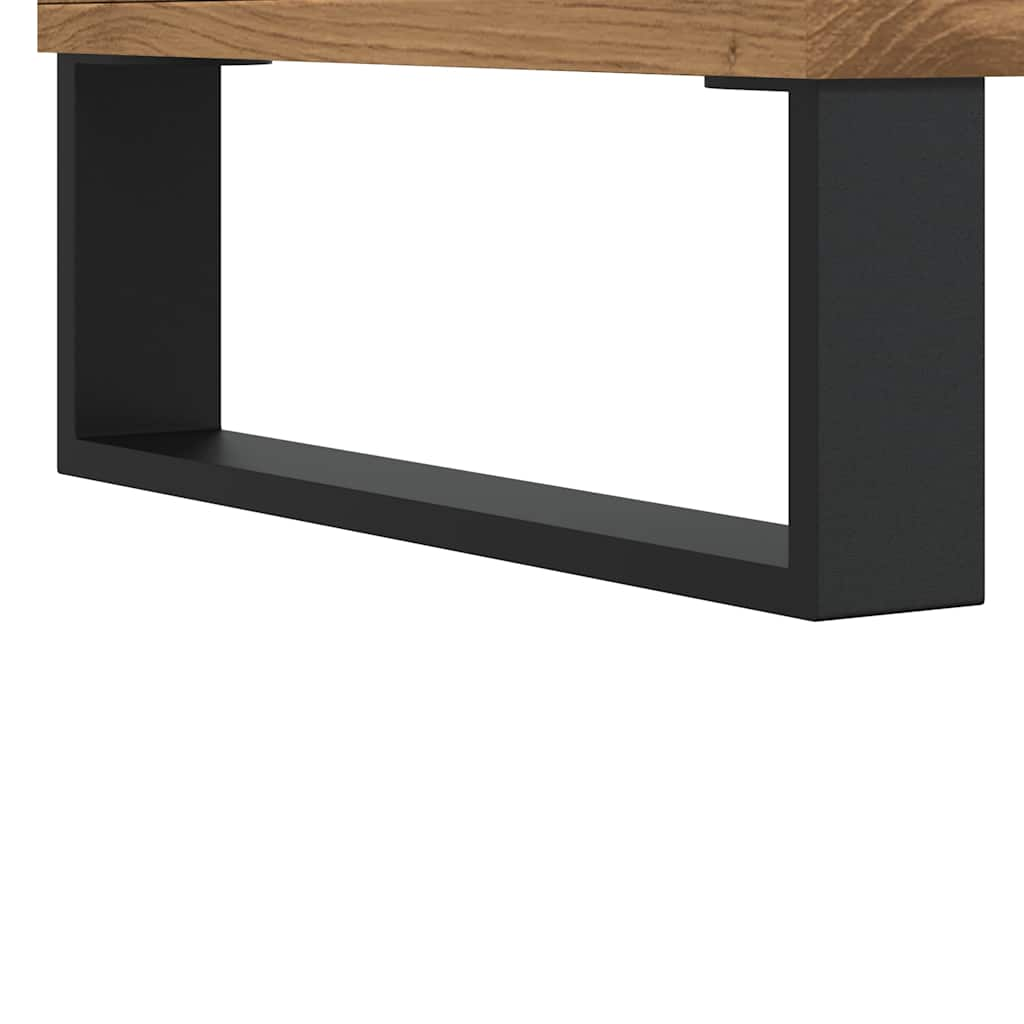 Tv-meubel 150x30x44,5 cm bewerkt hout artisanaal eikenkleur