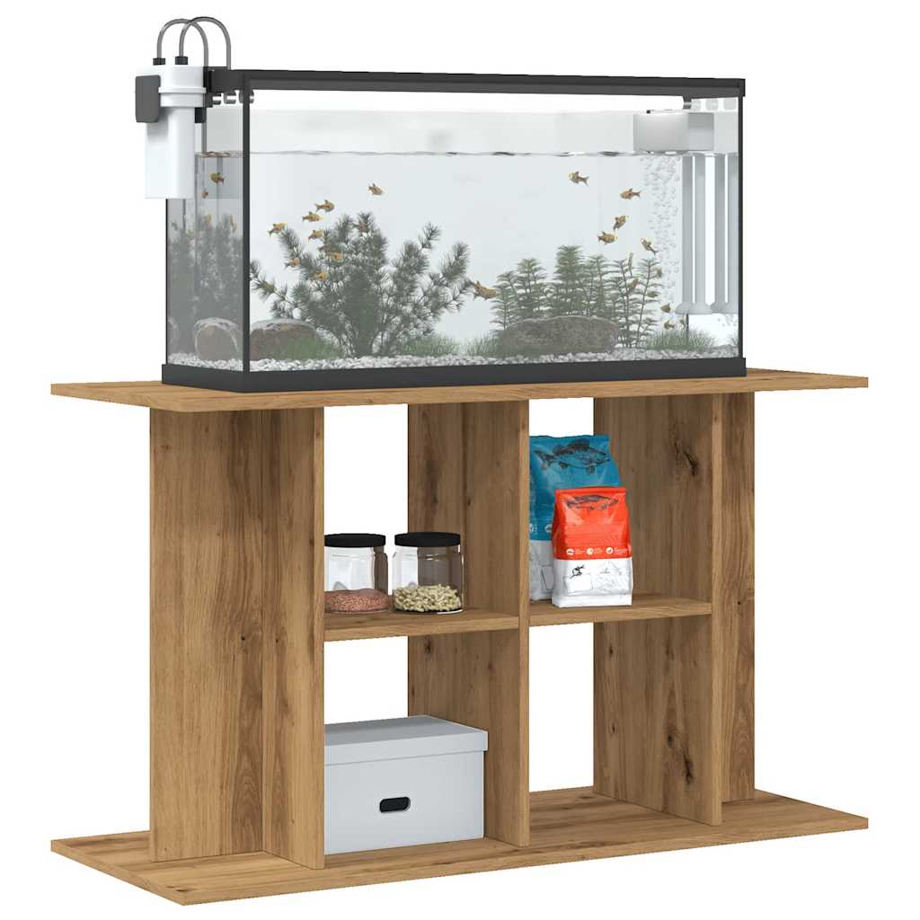 Aquariumstandaard 100x40x60 cm bewerkt hout artisanaal eiken
