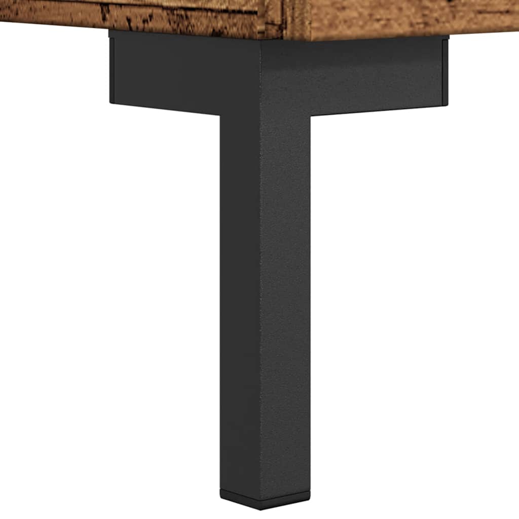 Tv-meubel 150x30x50 cm bewerkt hout oud houtkleurig