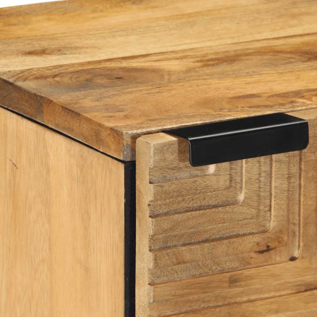 Nachtkastje 40x33x46 cm massief mangohout bruin