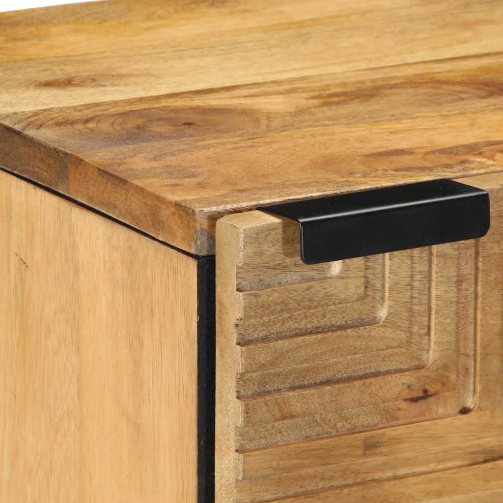 Nachtkastjes 2 st 40x33x46 cm massief mangohout bruin