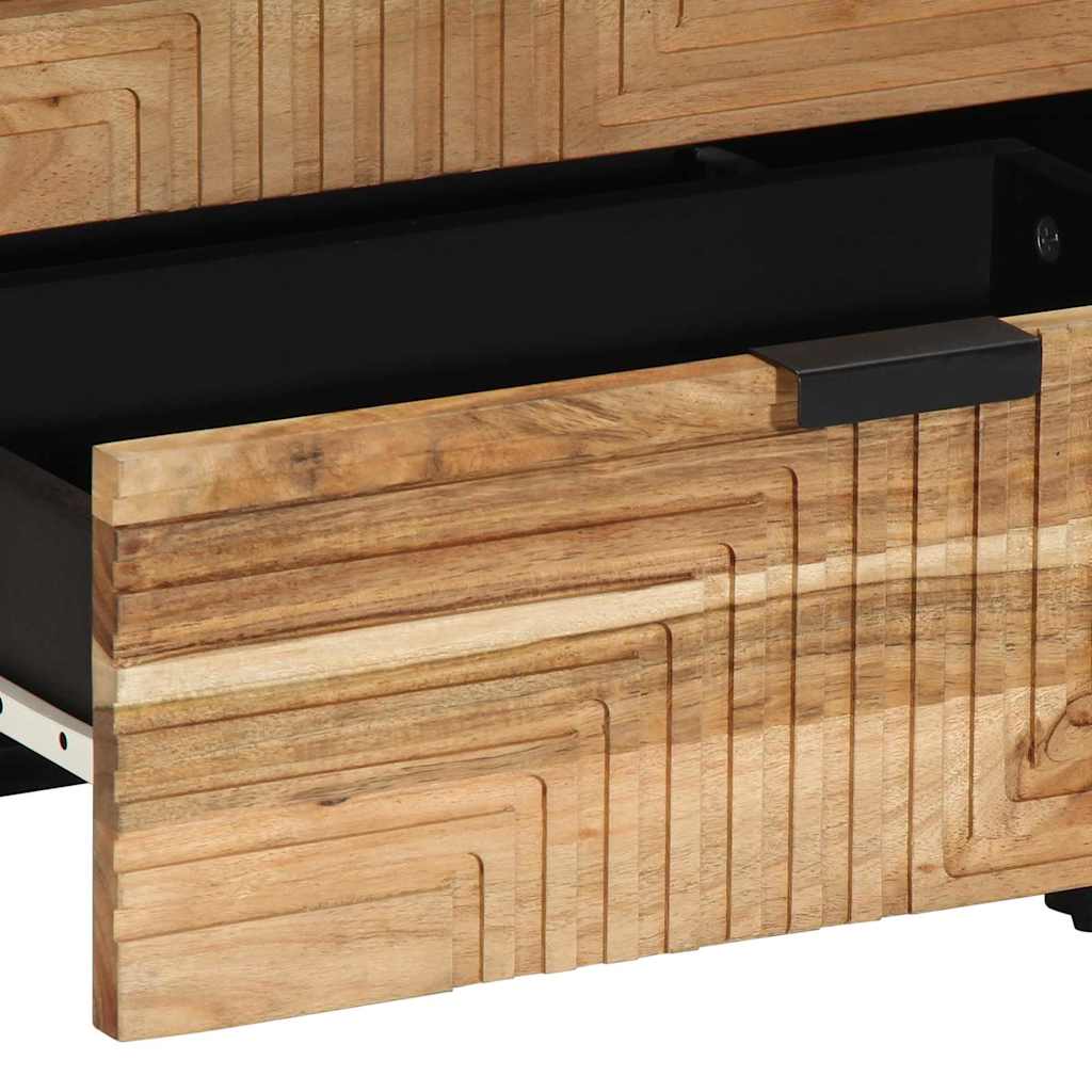 Nachtkastje met lade Bruin 50 x 33 x 62 cm Massief acaciahout