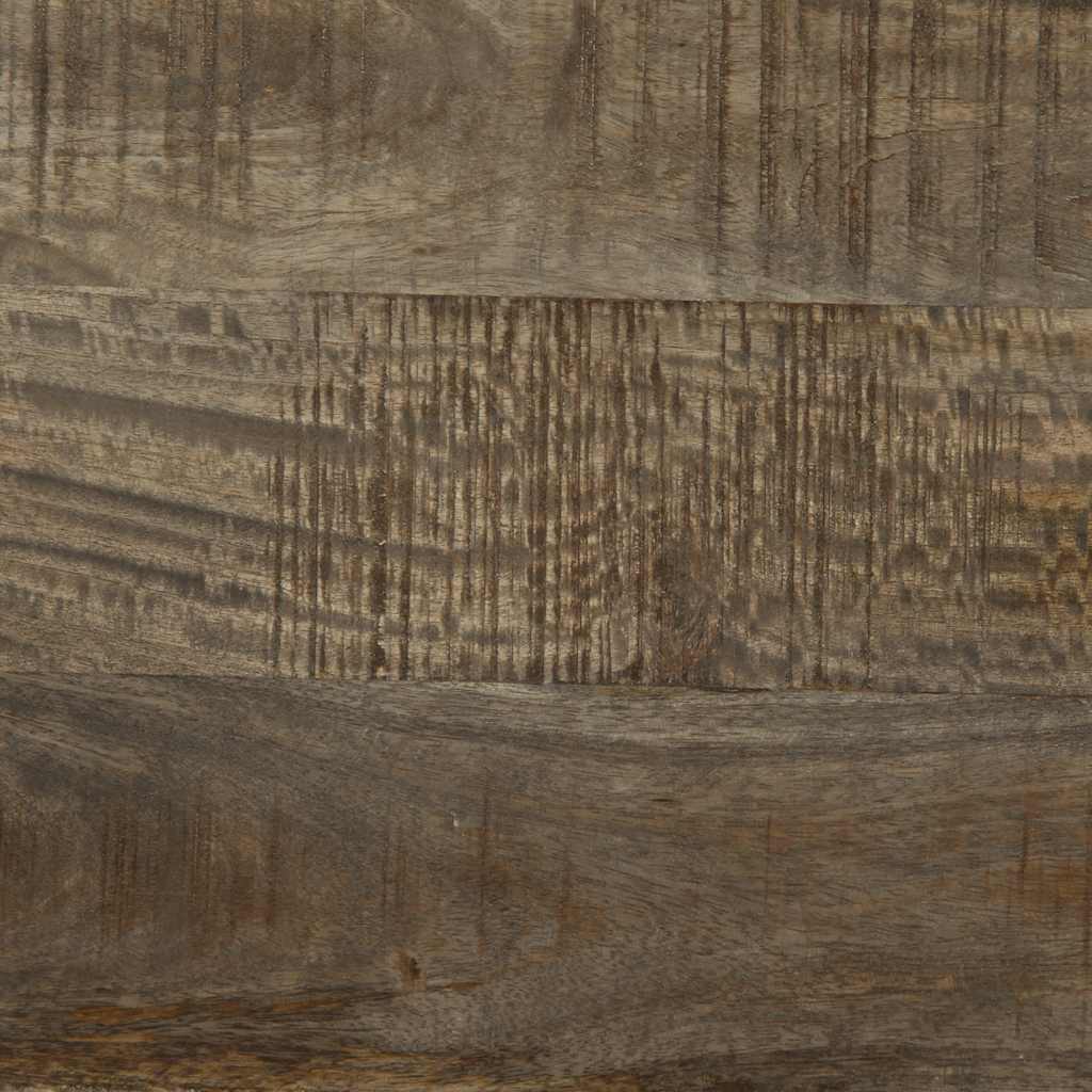 Nachtkastje 40x33x46 cm massief mangohout lichtgrijs