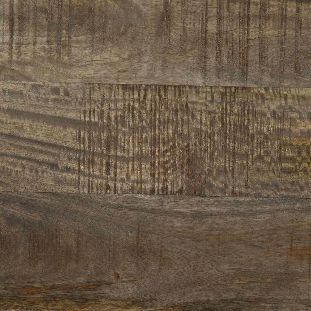 Nachtkastje 50x33x60 cm massief mangohout lichtgrijs