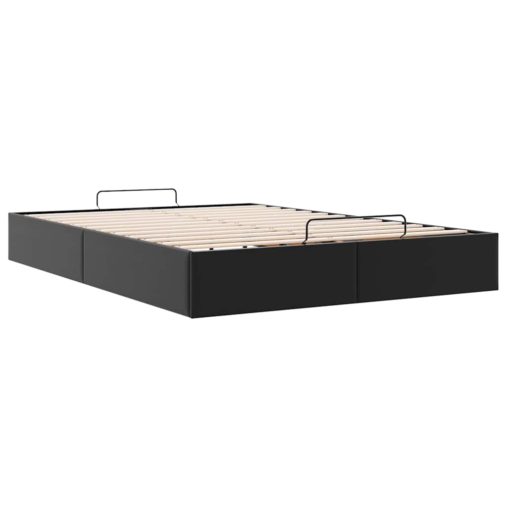 Bedframe zonder matras 140x190 cm kunstleer zwart