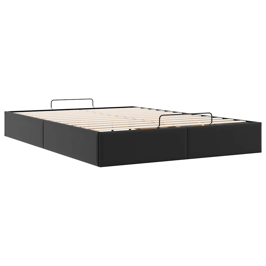 Bedframe zonder matras 140x190 cm kunstleer zwart