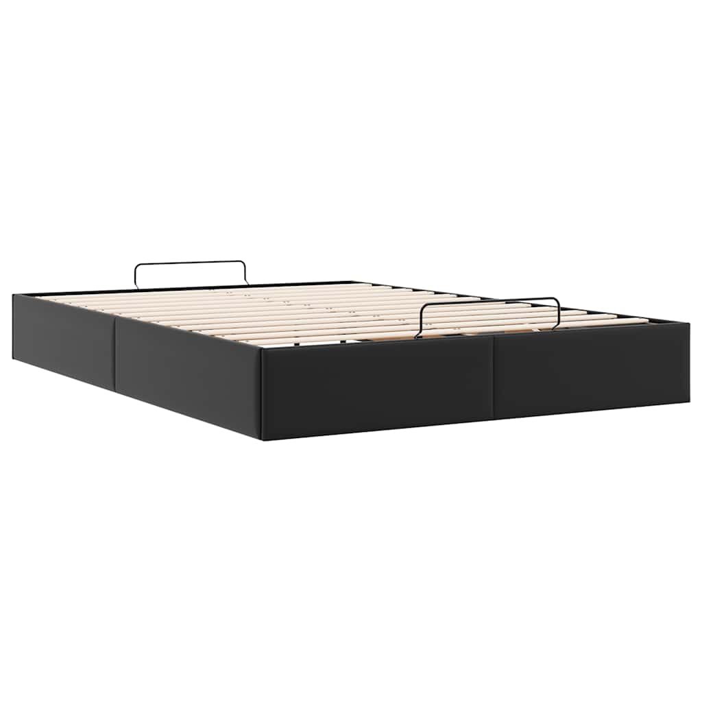 Bedframe zonder matras 140x200 cm kunstleer zwart