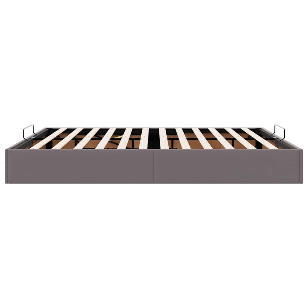 Bedframe zonder matras 160x200 cm kunstleer grijs