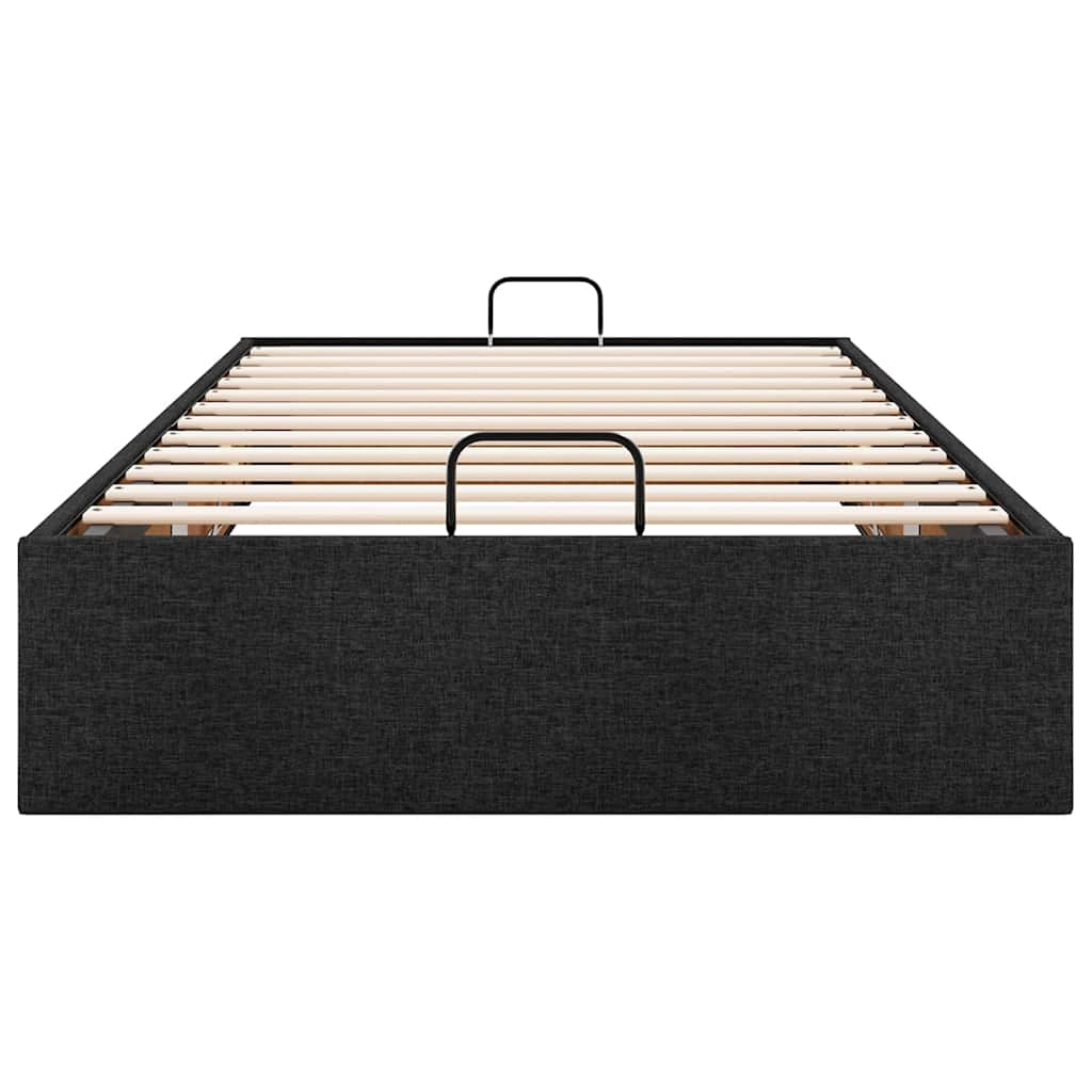 Bedframe zonder matras 90x200 cm stof zwart