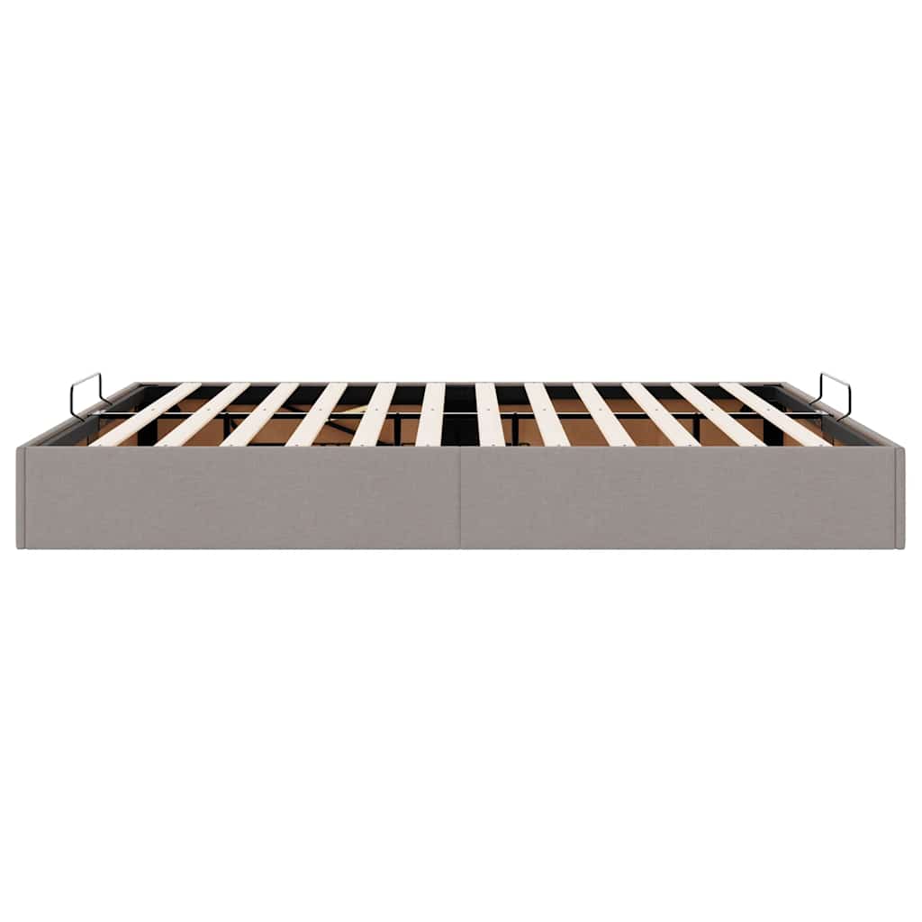 Bedframe zonder matras 160x200 cm stof taupe
