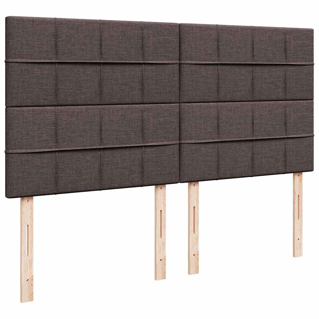 Ottoman Bed Met Matras 160X200Cm Stof 160 x 200 cm Donkerbruin