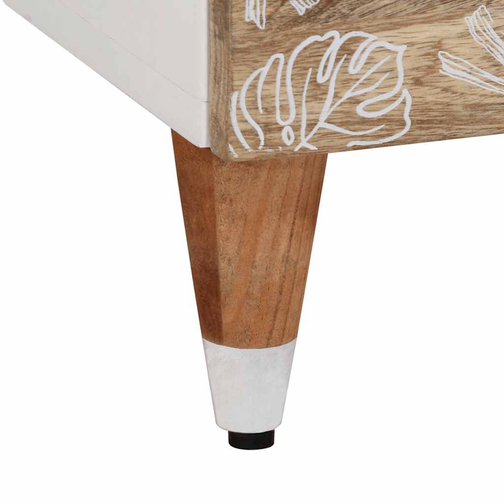 Nachtkastje 40x33x46 cm massief mangohout