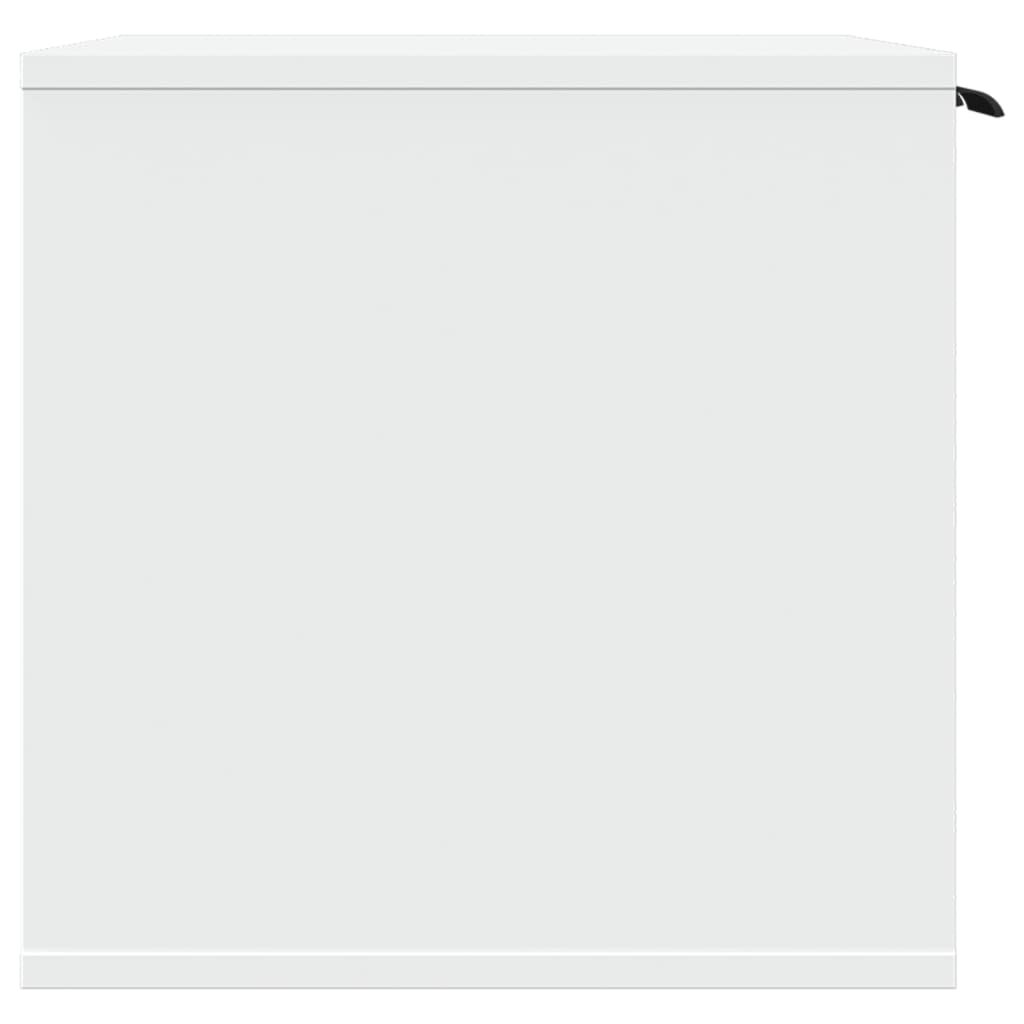 Kattenbakkast 60x40x40 cm bewerkt hout wit