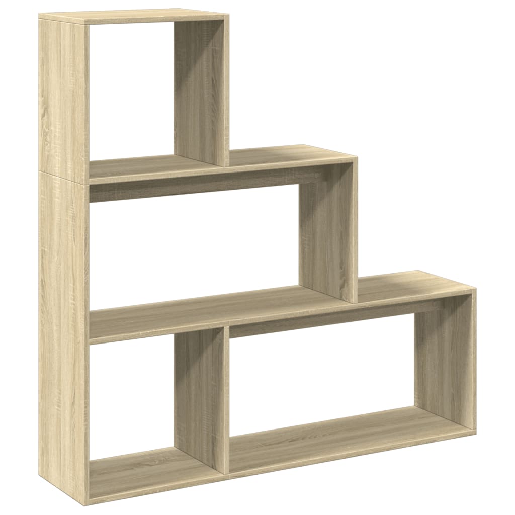 Kamerscherm / boekenkast 123x29x123 cm hout sonoma eiken