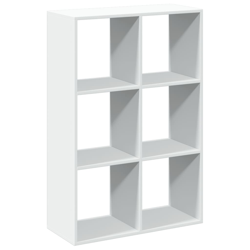 Kamerscherm / boekenkast 69,5x29x103,5 cm bewerkt hout wit