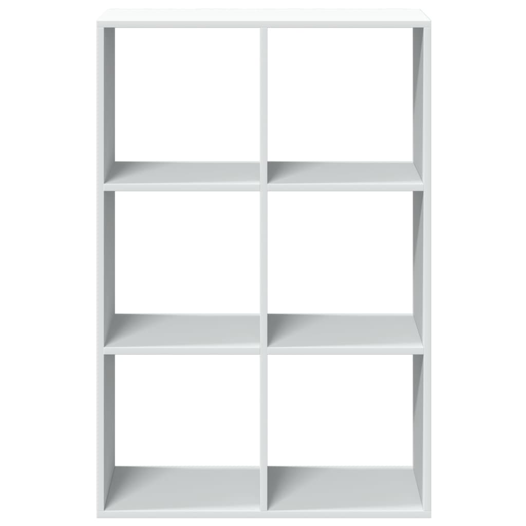 Kamerscherm / boekenkast 69,5x29x103,5 cm bewerkt hout wit