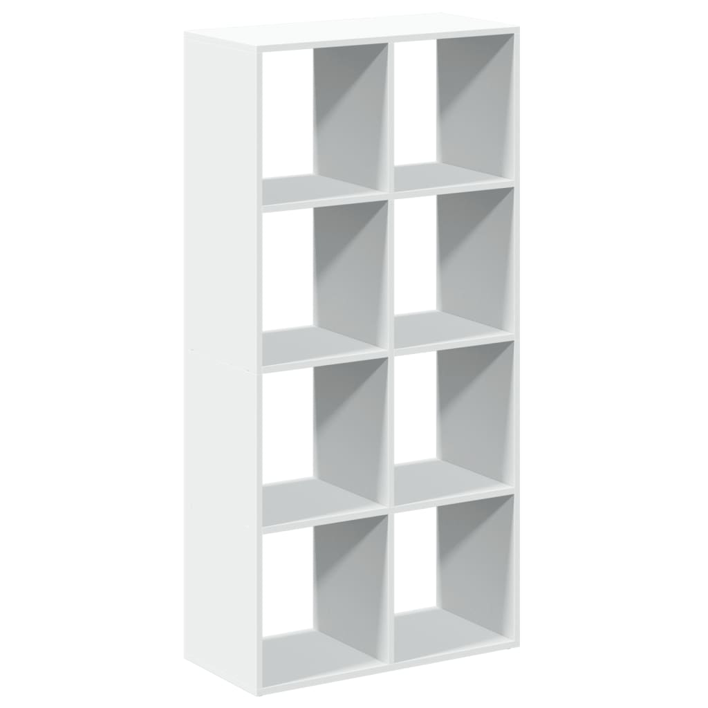 Kamerscherm / boekenkast 69,5x29x137,5 cm bewerkt hout wit