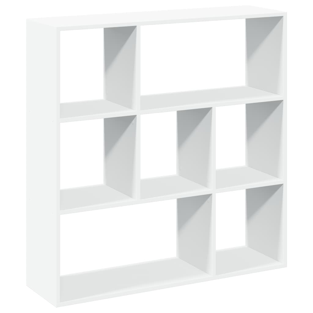 Kamerscherm / boekenkast 102x29x103,5 cm bewerkt hout wit