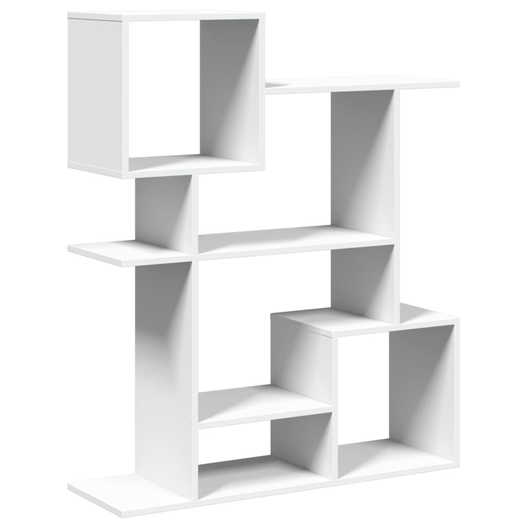 Kamerscherm / boekenkast 92x29x112 cm bewerkt hout wit