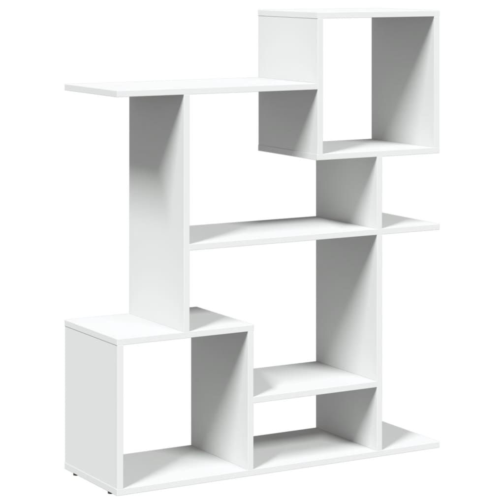 Kamerscherm / boekenkast 92x29x112 cm bewerkt hout wit